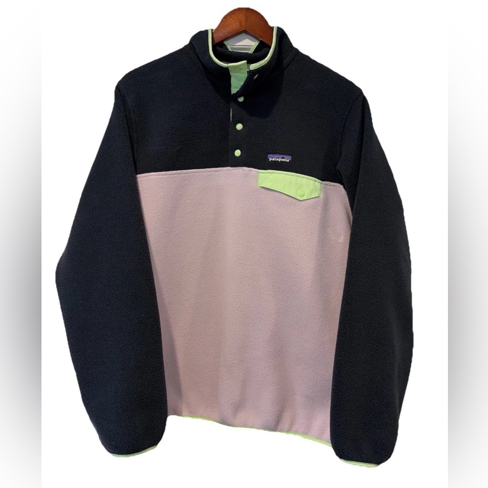 Patagonia Womens Large Echo Purple Synchilla Pullover Size Large NWT